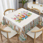 🎉50% OFF! 🌸 Festive Floral Print Tablecloth – Vibrant, Spill-Resistant & Machine Washable for Every Celebration! 🍽️✨
