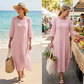 💎 57% OFF! 💎 Boho Dream Vibes | 2026 New Embroidered Loose Midi Dress – Effortless Style for Coffee Dates, Beach Walks & Summer Days 🌸🧵