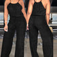 👗 LIMITED-TIME 50% OFF! ✨ Women's Sleeveless Jumpsuit – Drawstring Waist, Wide Leg, Breathable ☀️