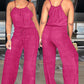 👗 LIMITED-TIME 50% OFF! ✨ Women's Sleeveless Jumpsuit – Drawstring Waist, Wide Leg, Breathable ☀️