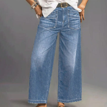 💎 50% OFF! 💎 Women's High-Rise Wide-Leg Jeans – Tummy Control, Elongating Fit & Premium Denim in 4 Versatile Washes