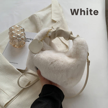 💎 50% OFF! 💎 2026 Multifunctional Faux Fur Bag – Convertible Shoulder/Crossbody, Skin-Friendly & Ultra-Chic 👜✨
