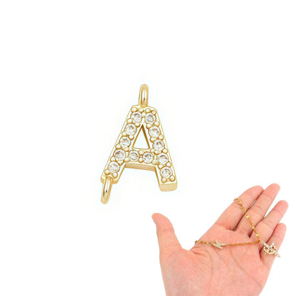 💎 60% OFF! 💎 Dainty Petal Chain Necklace with Initial Charm – Adjustable, Sparkling & Faith-Inspired Design ✨📿