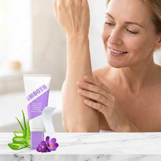 💎 BUY 2 GET 1 FREE! 💎 Gentle Herbal Hair Removal Cream – Root-Level Smoothness, Soothing Aloe & Portulaca, 5-Minute Results 🌿✨