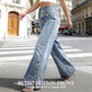 💎 55% OFF! 💎 Women’s High-Waist Wide-Leg Jeans 2026 – Side Slits, Stretch Denim & Retro Button Detail 👖✨