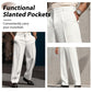 💎 60% OFF! 💎 Men’s Casual Pleated Wide-Leg Pants – Breathable Polyester, Modern Silhouette & Functional Pockets 👖✨