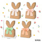 💎 34% OFF! 💎 24-Pack Easter Bunny Paper Gift Bags with Ribbons – Festive Rabbit Ear Design, Durable Kraft & Easy Assembly 🐰🎁