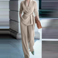💎 60% OFF! 💎 Women's Elegant Tie-Waist Blazer & Wide-Leg Pants Suit Set – Flattering Silhouette, Breathable Fabric & Effortless Versatility ✨👗