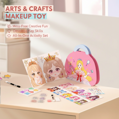 🎉 2026 Sale — Over 26,000 Sold!✨ Princess Makeup & Diamond Painting Craft Kit 👑