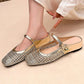 💎 60% OFF! 💎 Women's Woven Square-Toe Mary Jane Mules – Breathable, Cushioned & Effortlessly Chic for Spring/Summer 👠🌿