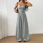 👗 LIMITED-TIME 50% OFF! ✨ Women's Spaghetti Strap Jumpsuit – Criss-Cross, Smocked, Flowy 💫