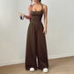 👗 LIMITED-TIME 50% OFF! ✨ Women's Spaghetti Strap Jumpsuit – Criss-Cross, Smocked, Flowy 💫