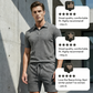 👔 LIMITED-TIME 50% OFF! ✨ Men's 2-Piece Set – Diamond Print, Collared Top, Shorts, Comfort Fit ✨