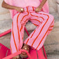 🎁 FREE SOCKS WITH PURCHASE! 🎁 Women's Striped Wide-Leg Casual Pants – Flattering Vertical Stripes, Breezy Fit & Effortless Style 👖✨