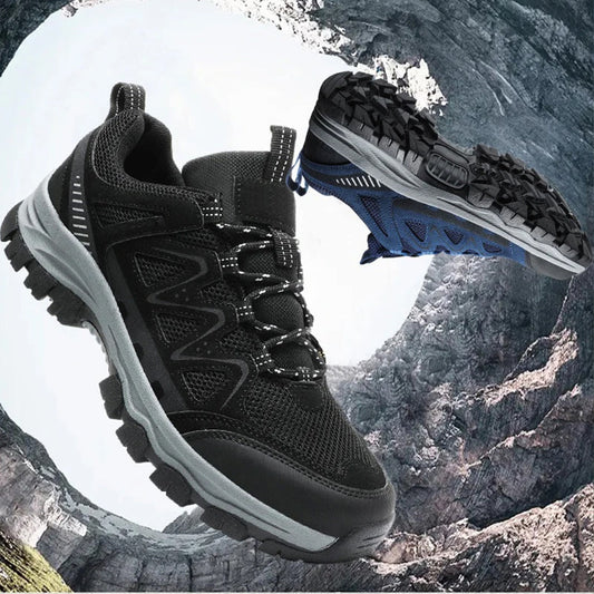 💎 50% OFF! 💎 Men's Lightweight Hiking Shoes – Anti-Collision Toe, Non-Slip TPR Outsole & Breathable Mesh for All-Terrain Adventures 🥾⛰️