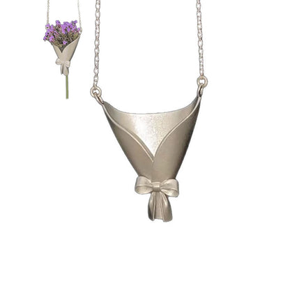 💎 Buy 1 Get 1 Free! 💎 DIY Bouquet Necklace – Wearable Floral Art, Hypoallergenic & Customizable with Real Flowers 💐✨
