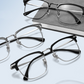 👓 LIMITED-TIME 50% OFF! ✨ Fashion Half Frame Eyewear – Photochromic, Blue Light Blocking, Lightweight 🛡️