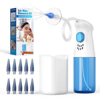 💎 50% DE RÉDUCTION ! 💎 Kit de Nettoyage des Oreilles – Sécurisé, Réutilisable & à Jets d’Eau Doux pour Toute la Famille ✨🛡️