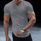 👕 LIMITED-TIME 50% OFF! 💪 Men's Casual Solid Athletic V-Neck T-Shirt – Slim Fit, Premium Stretch, Modern Style ✨