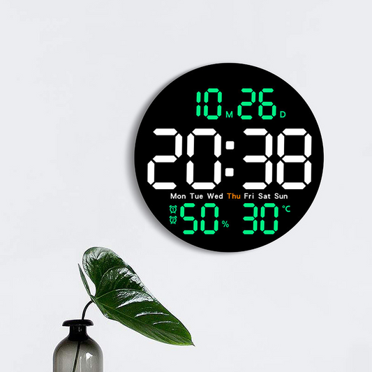💎 -50% OFF LARGE LED DIGITAL CLOCK! 💎 Time, Date, Temp & Humidity Display + Remote Control for Home & Office 🕒