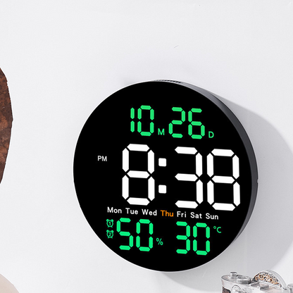 💎 -50% OFF LARGE LED DIGITAL CLOCK! 💎 Time, Date, Temp & Humidity Display + Remote Control for Home & Office 🕒