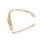 💎 60% OFF! 💎 Figaro Link Bracelet – Unisex Gold-Tone Chain with Religious Icons, Durable & Hypoallergenic (3 Finishes) ⛓️🙏
