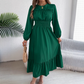 💎 50% OFF – NEW ARRIVAL! 💎 Women's Long-Sleeve Smocked Ruffle Maxi Dress – Flowy, Romantic & Effortlessly Elegant 👗✨