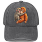 💎 40% OFF! 💎 Vintage Cute Animal Print Baseball Cap – Adjustable, Soft Washed Fabric & Adorable Monkey Hug Design 🐒❤️
