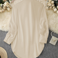 💎 50% OFF! 💎 Women's Long Sleeve Shirt with High-Low Hem – Elegant Button-Down, Side Slits & Premium Soft Fabric 👚✨