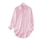 💎 50% OFF! 💎 Women's Long Sleeve Shirt with High-Low Hem – Elegant Button-Down, Side Slits & Premium Soft Fabric 👚✨