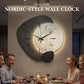 🕰️ 50% OFF NOW! Nordic-Style Wall Clock – Silent Quartz, Warm LED Backlight & Modern Artistic Design for Living Room & Bedroom 🏡✨