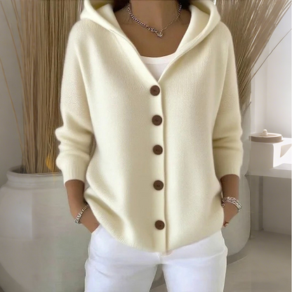 💎 60% OFF! 💎 Women's Hooded Button-Up Knit Cardigan – Relaxed Fit, Soft Polyester & 10 Stylish Colors 🧥🌈