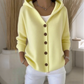 💎 60% OFF! 💎 Women's Hooded Button-Up Knit Cardigan – Relaxed Fit, Soft Polyester & 10 Stylish Colors 🧥🌈