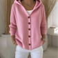 💎 60% OFF! 💎 Women's Hooded Button-Up Knit Cardigan – Relaxed Fit, Soft Polyester & 10 Stylish Colors 🧥🌈