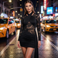 💎 60% OFF! 💎 Women's Lace Patchwork Mini Bodycon Dress – Cross-Halter Neck, Asymmetrical Drape & Curve-Hugging Silhouette 💃🖤