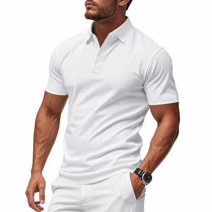 👔 LIMITED-TIME 50% OFF! ✨ Men's Quick-Dry Lapel T-Shirt – Athletic Fit, 5 Colors, M-4XL 🍁