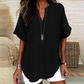 👕 LIMITED-TIME 50% OFF! ✨ Fashion Loose Short Sleeve Top – Solid Color, Breathable, Casual Chic 🌿