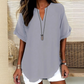 👕 LIMITED-TIME 50% OFF! ✨ Fashion Loose Short Sleeve Top – Solid Color, Breathable, Casual Chic 🌿