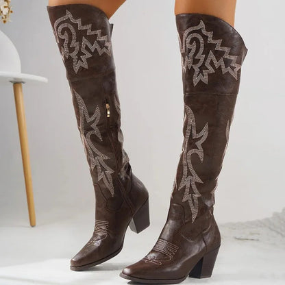 🥰Knee-High Cowboy Boots
