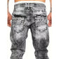 👖 LIMITED-TIME 50% OFF! ✨ Men's Straight-Leg Stretch Jeans – Hip-Hop Fit, Vintage Wash, S-5XL 🎯