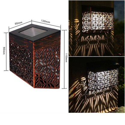 💎 50% OFF! 💎 Solar Powered LED Hollow Wall Light – Auto On/Off, Weatherproof & Casts Beautiful Patterned Glow