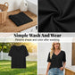 👕 LIMITED-TIME 50% OFF! ✨ Women's Half Sleeve V-Neck Top – Spliced Hem, Soft Fabric, Relaxed Fit 🌸