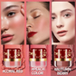 💄 LIMITED-TIME 50% OFF! ⏰ Portable Powder Blush with Puff – Coral Red, Peach, Autumn Berry, 30g 🍑