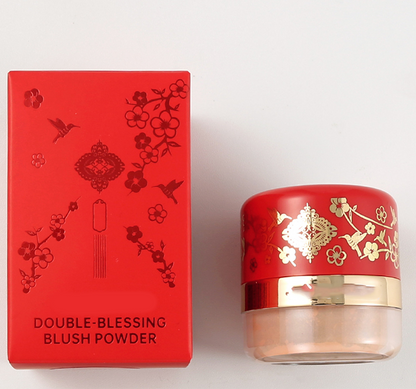 💄 LIMITED-TIME 50% OFF! ⏰ Portable Powder Blush with Puff – Coral Red, Peach, Autumn Berry, 30g 🍑