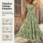 🦋 LIMITED-TIME 50% OFF! ✨ V-Neck Floral Maxi Dress – Smocked, Bohemian ✨