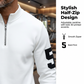 💎 -50% ON MEN'S HALF-ZIP TRACKSUIT! 💎 Slim Athletic Fit, 3D Print Details & Breathable 2-Piece Set