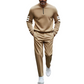 💎 -50% ON MEN'S HALF-ZIP TRACKSUIT! 💎 Slim Athletic Fit, 3D Print Details & Breathable 2-Piece Set