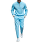 💎 -50% ON MEN'S HALF-ZIP TRACKSUIT! 💎 Slim Athletic Fit, 3D Print Details & Breathable 2-Piece Set