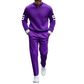 💎 -50% ON MEN'S HALF-ZIP TRACKSUIT! 💎 Slim Athletic Fit, 3D Print Details & Breathable 2-Piece Set