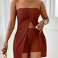 💎 -50% ON STRAPLESS SPLIT HEM SET! 💎 Sexy & Sophisticated 2-Piece Outfit for Brunch & Nights Out